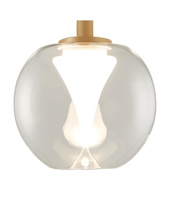 ANDRÓMEDA * COLGANTE 1L - BASE ORO - CRISTAL TRANSPARENT 8941